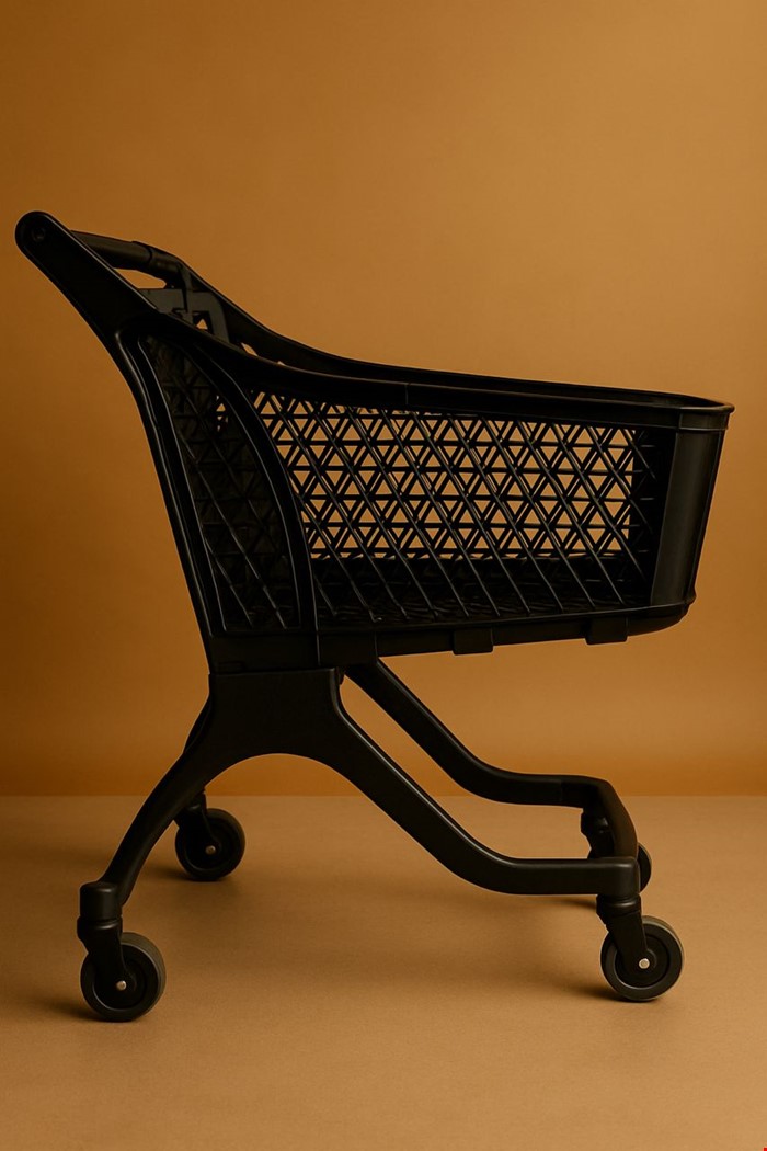 چرخ خرید فروشگاهی 130لیتری پلیمری