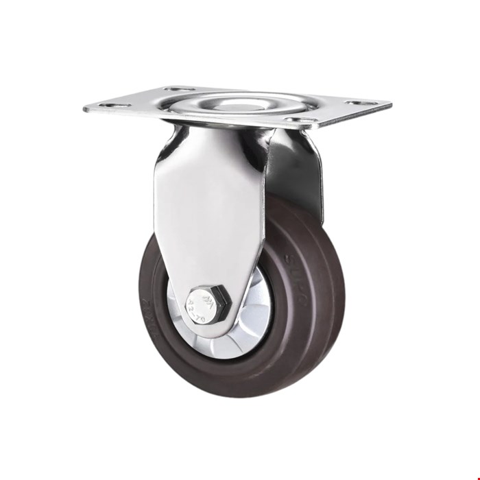 چرخ 7.5سانتی تمام استیل ثابت