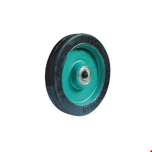 چرخ 13سانتی تک چدن لاستیکی سنگین